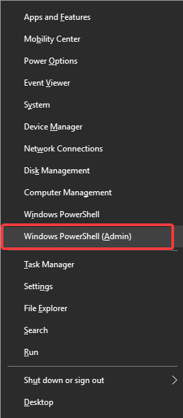 Menu Win X Windows PowerShell z Admin - serwer DHCP ciągle się zatrzymuje